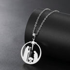Angel Star Prayer Talisman Pendant Necklace — Stainless Steel