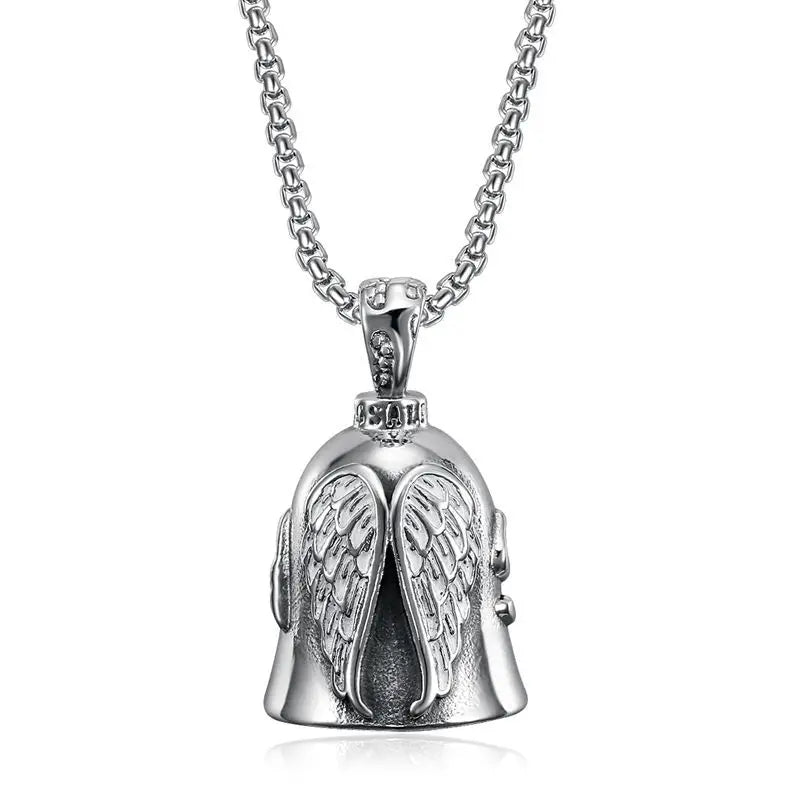 Angel Wings Moto Bell Steel Pendant Motorcycle