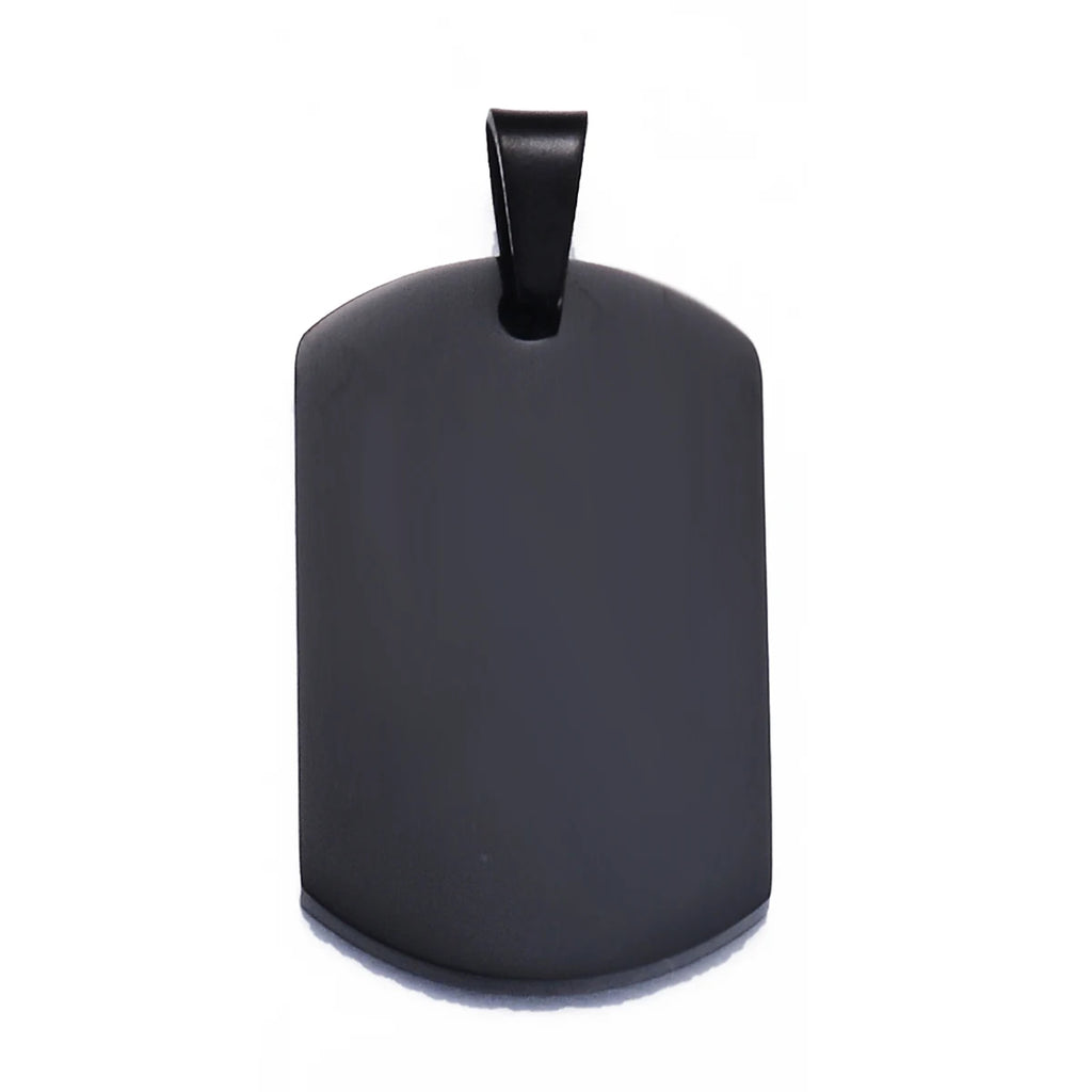 18x30mm Small Military Army ID 4 Colors Stainless Steel Name Blank Dog Tags Pendant Rectangle Necklace Jewelry