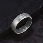 Retro Lotus Ring Male Index Finger Accessories Blessing Lucky Flower Clouds Ring For Men Jewelry Adjustable