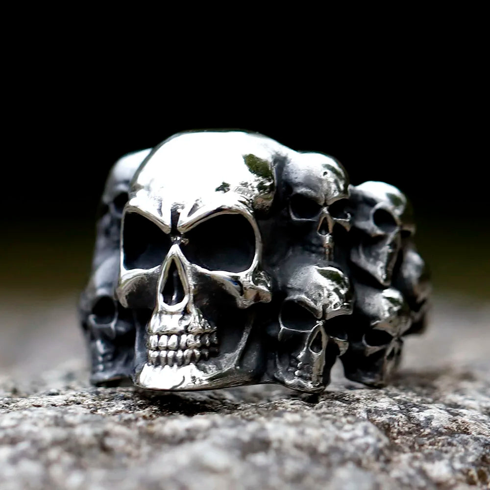 Vintage Punk Skull Ring — Stainless Steel