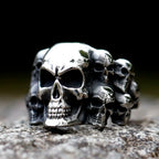 Vintage Punk Skull Ring — Stainless Steel