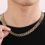 10MM Width Watch Chain Style Bracelet Necklace Choker for Men Women Solid Stainless Steel On Hand Neck Jewellery