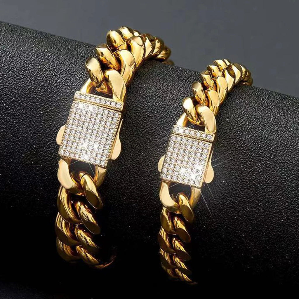 Iced Out Crystal Bracelet 6-14mm — Stainless