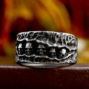 Gothic Skull & Bone Ring for Men and Women — Stainless Steel