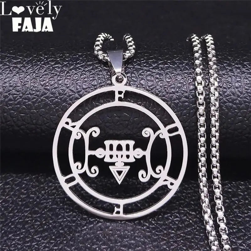 Sigil de Lucifer Furfur Necklace — Stainless