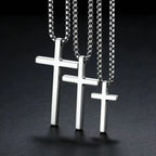 Cross Steel Pendant Double-sided Glossy Surface