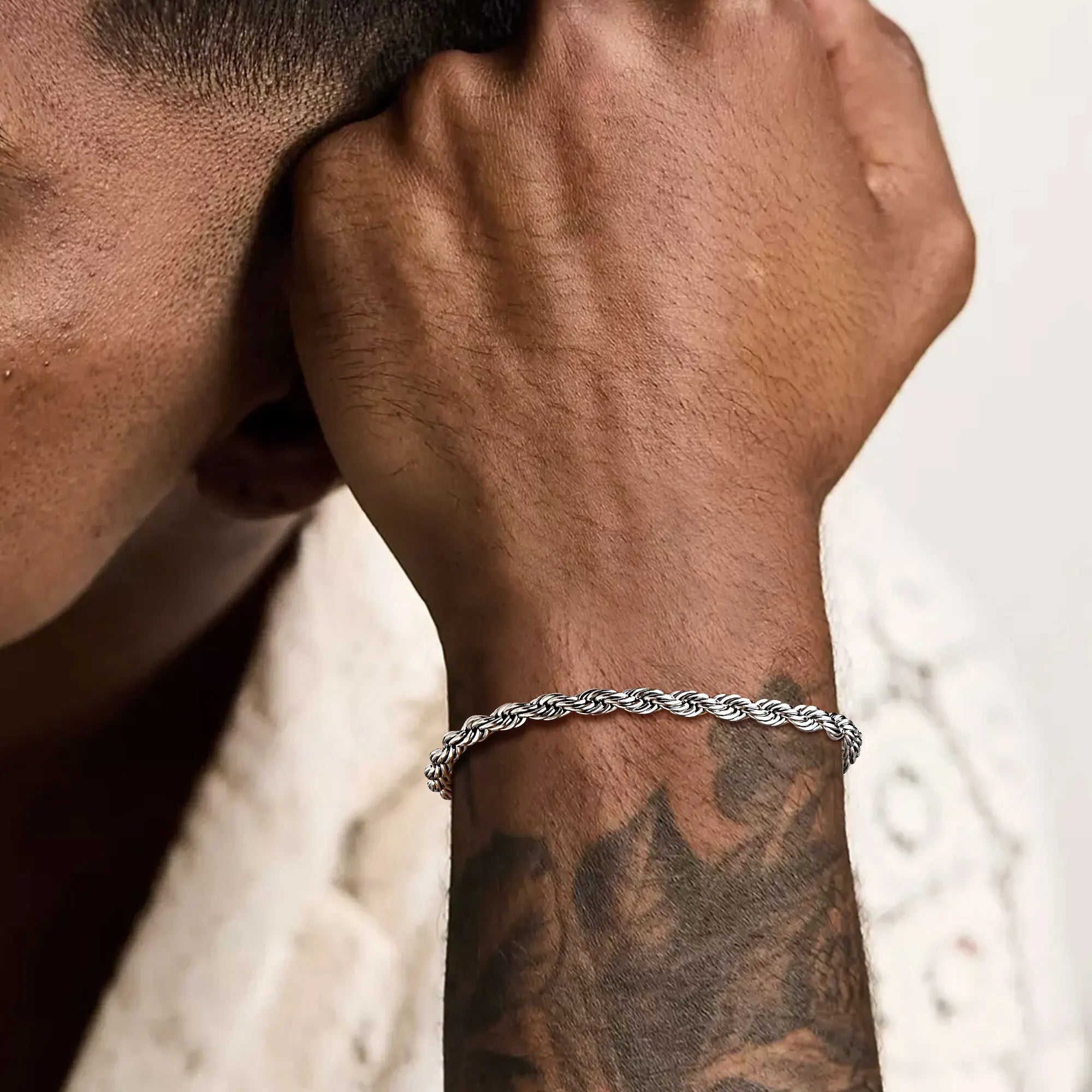 Gold Rope Chain Bracelet 5mm — Stainless Steel