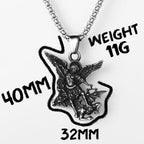 Archangel Michael Pendant — Stainless Steel