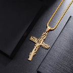 Orthodox Cross Stainless Steel Pendant Necklace
