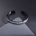 Fashion Design Stainless Steel Curved Tableware Fork Open Bracelet Men and Women Personality Charm Hip Hop Casual