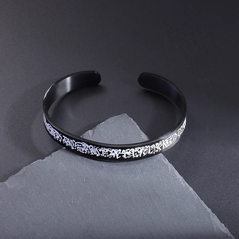 Fashion Design Stainless Steel Curved Tableware Fork Open Bracelet Men and Women Personality Charm Hip Hop Casual