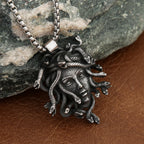 Gothic Unique Medusa Necklace for Men Women Punk Vintage Stainless Steel Snake Pendant Fashion Amulet Jewelry Gifts