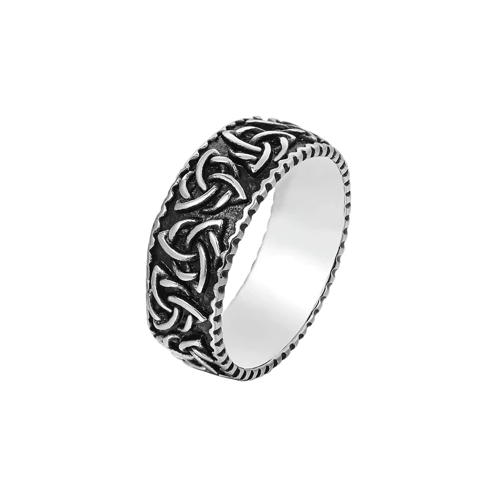 Odin Steel Ring Vintage Nordic Viking Celtics