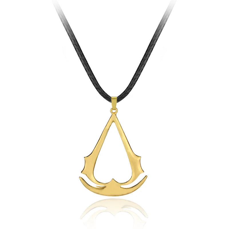 Fashion Metal Alloy Assassins Ezio Cosplay Pendant Necklace Knights Templar Iron Cross Necklaces For Men Women Connor