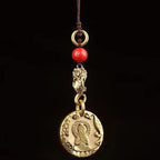 Tibetan Buddha Pendant Necklace — Copper Alloy