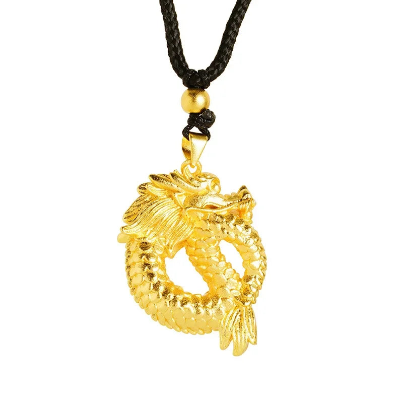 Luxury Panlong Necklace Women Men's All-match Pendant