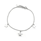 Star Silver Bracelet Sterling Zircon Vintage Mystical