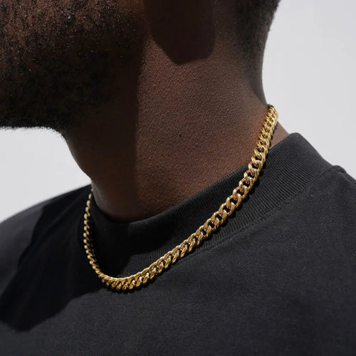 11MM Cuban Two-Tone Necklace