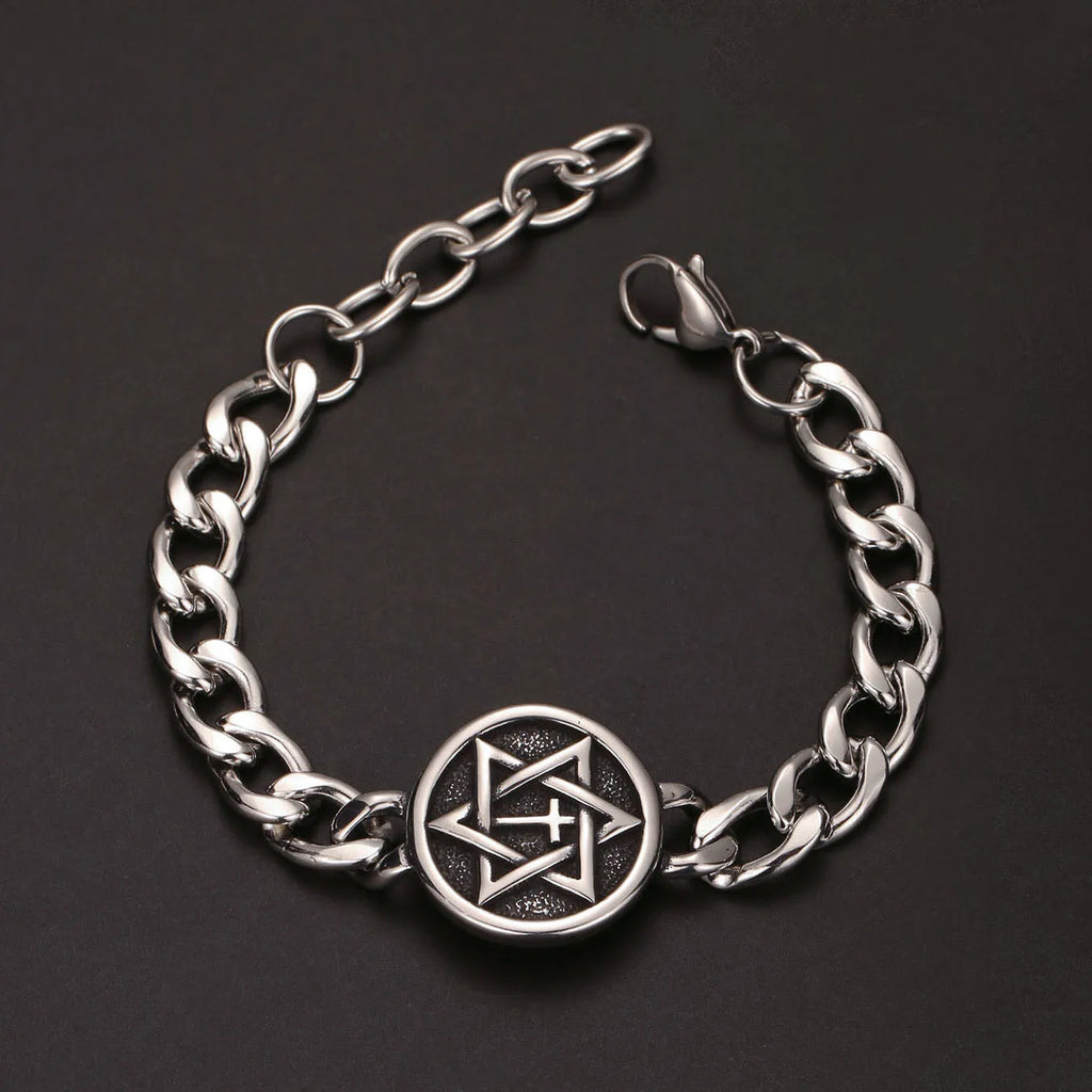 Star of David Bracelet — Stainless Steel