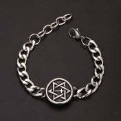 Star of David Bracelet — Stainless Steel