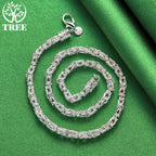 ALITREE 925 Sterling Silver Dragon Keel Chain Necklace For Women Men Engagement Wedding Fashion Jewelry Birthday