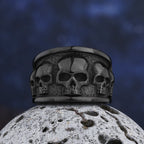 Free shipping Style Stainless Steel Gothic Accessories Lost Skull Ring Anel Masculino Punk Jewelry Boyfriend Gift OSR731