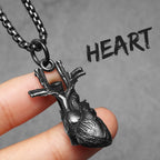 Heart Pendant Necklace — Stainless Steel