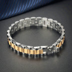 ARADOO Titanium Steel Watch Band Men's Bracelets Stainless Steel Magnetic Wristband Bracelet Gentlemen Jewelry Gifts