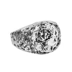 Robot Ghost Skull Open Ring — Stainless Steel