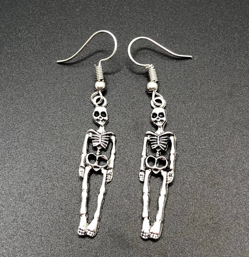 Halloween Vintage Skeleton Skull Dangle Earrings for Women Jewelry Party Gifts Aretes De Mujer Modernos 2021