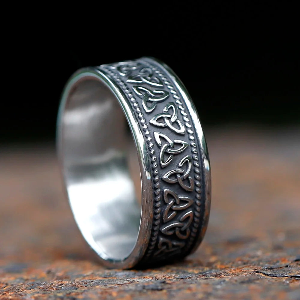 2025 NEW Men's 316L Stainlesssteel Rings Retro Odin Celtic Knot Ring Amulet Fashion Jewelry Gift Free Shipping