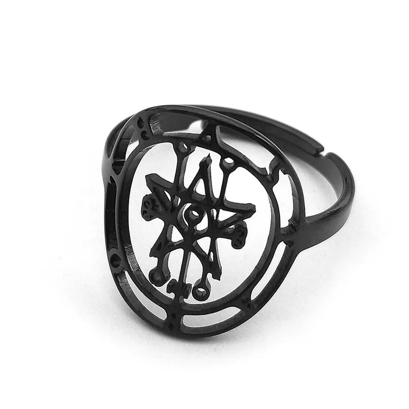 Astaroth Sigil Gold Pendant Necklace — Stainless Steel