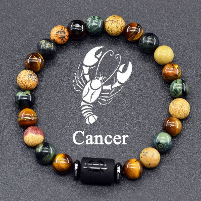 12 Zodiac Signs Bracelet Homme 12 Constellation Jewelry for Women Scorpio Gemini Sagittarius Bracelet Friendship Gift Whoelsales