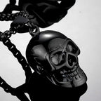 Skull Pendant Necklace — Stainless Steel