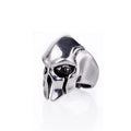 Retro Spartan Mask Large Ring For Men Punk Gothic Rock Hiphop Open Ring Biker Accessories Designer Jewelry Gift For Man