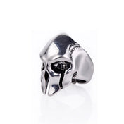 Spartan Mask Statement Ring — Gothic Biker Open Band