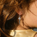 Colorful Cubic Zircon Huggie Hoop Earrings — Cone Spike Dangle