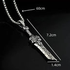 European and American style Viking amulet axe pendant stainless steel necklace couple party gift broken sword street