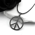 Steel Pendant Punk Peace Symbol Vintage Antique