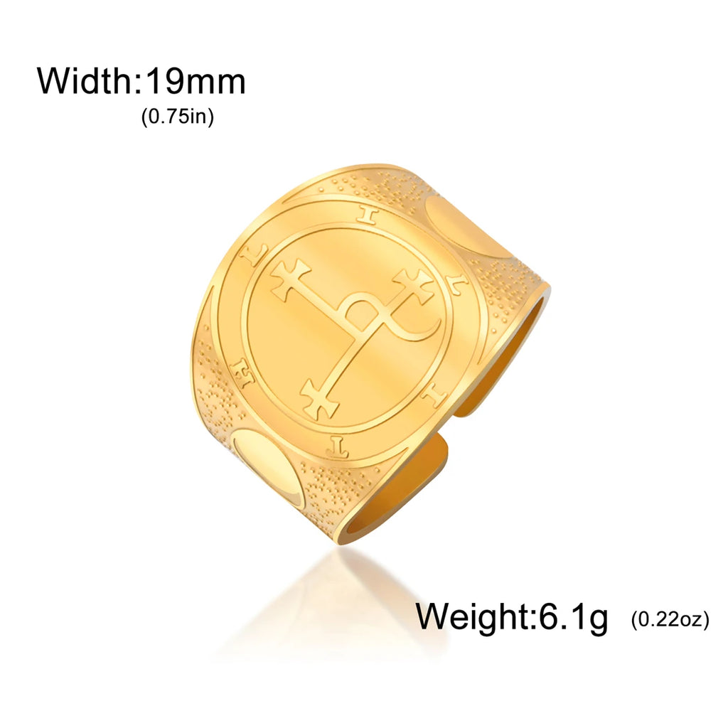 Sigil of Lilith Ring — Stainless Steel Amulet