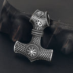 316L Stainless Steel Norse Viking Rune Axe Pendant for Men Necklace DIY Accessories Finding Jewelry Making Charm