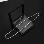 Beaded Stainless Steel Pendant Necklace