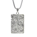 Guan Yu Dog Tag Pendant Necklace — Dragon, Brotherhood