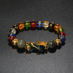 Color-Changing Natural Stone Pi Xiu Beaded Bracelet