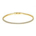 3mm 4mm D Color Moissanite Tennis Bracelet Full Diamond GRA 925 Sterling Silver Wedding Jewelry Bracelets For Women Man
