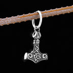 Thor's Hammer Viking Stud Earrings for Men — Stainless Steel