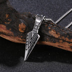 Viking Arrow Pendant Necklace