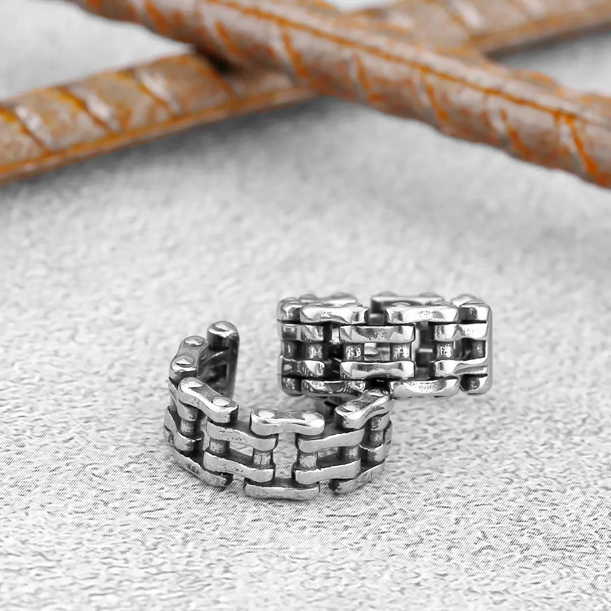 Vintage Viking Odin Amulet Stud Earrings — Stainless Steel