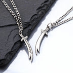 Zulfiqar Sword Pendant Necklace for Men,Islamic Imam Ali Zulfiqar Pendant Necklace,Talisman Amulet Religious Gift